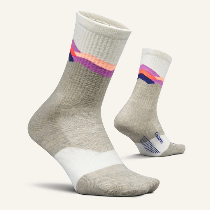 Feetures Elite Trail Mini Crew Max Cushion Socks - Women's Mountain High Cream