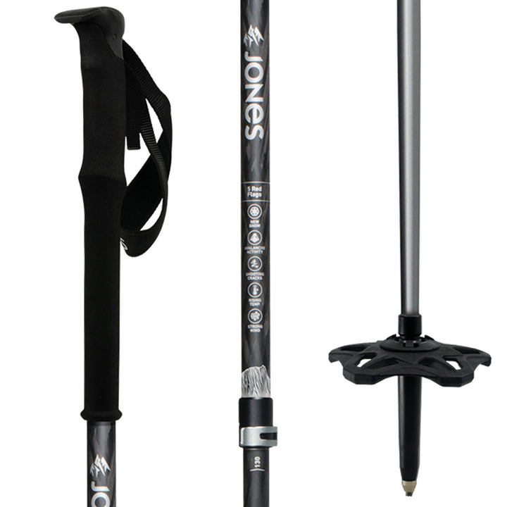 Jones Flip-Lock Talon Pro Splitboard Poles 2026 Black