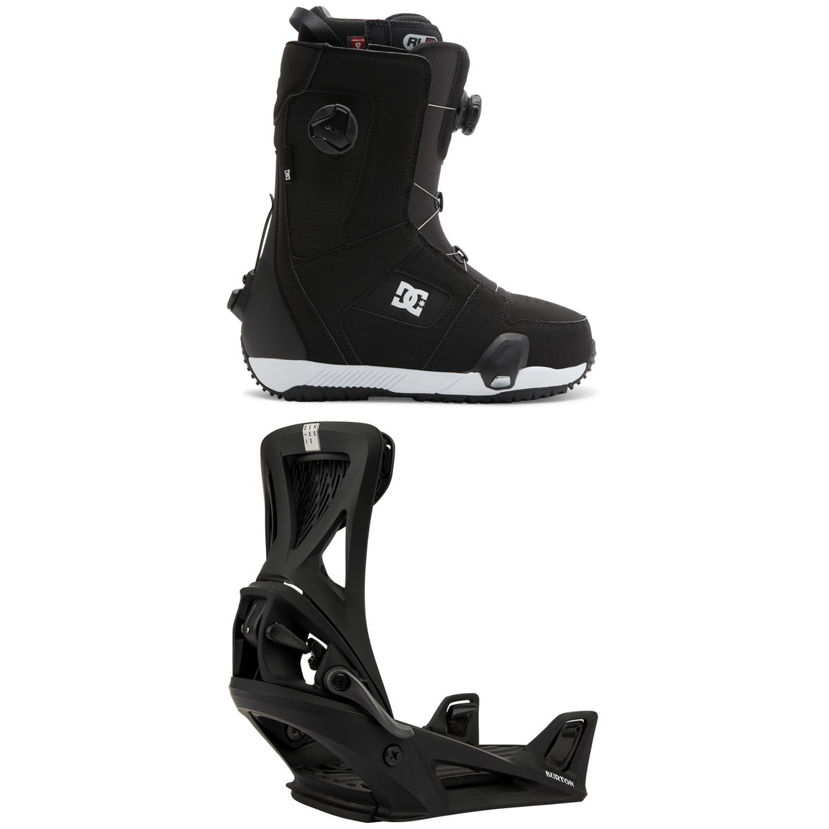 DC Phase Boa Pro Step On Snowboard Boots + Burton Step On Genesis Snowboard Bindings