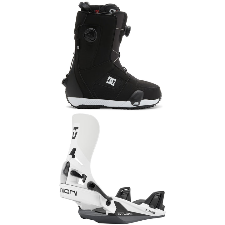 DC Phase Boa Pro Step On Snowboard Boots + Union Atlas Step On Snowboard Bindings