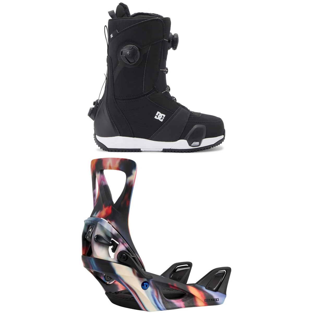 DC Lotus Step On Snowboard Boots + Burton Step On Snowboard Bindings - Women's