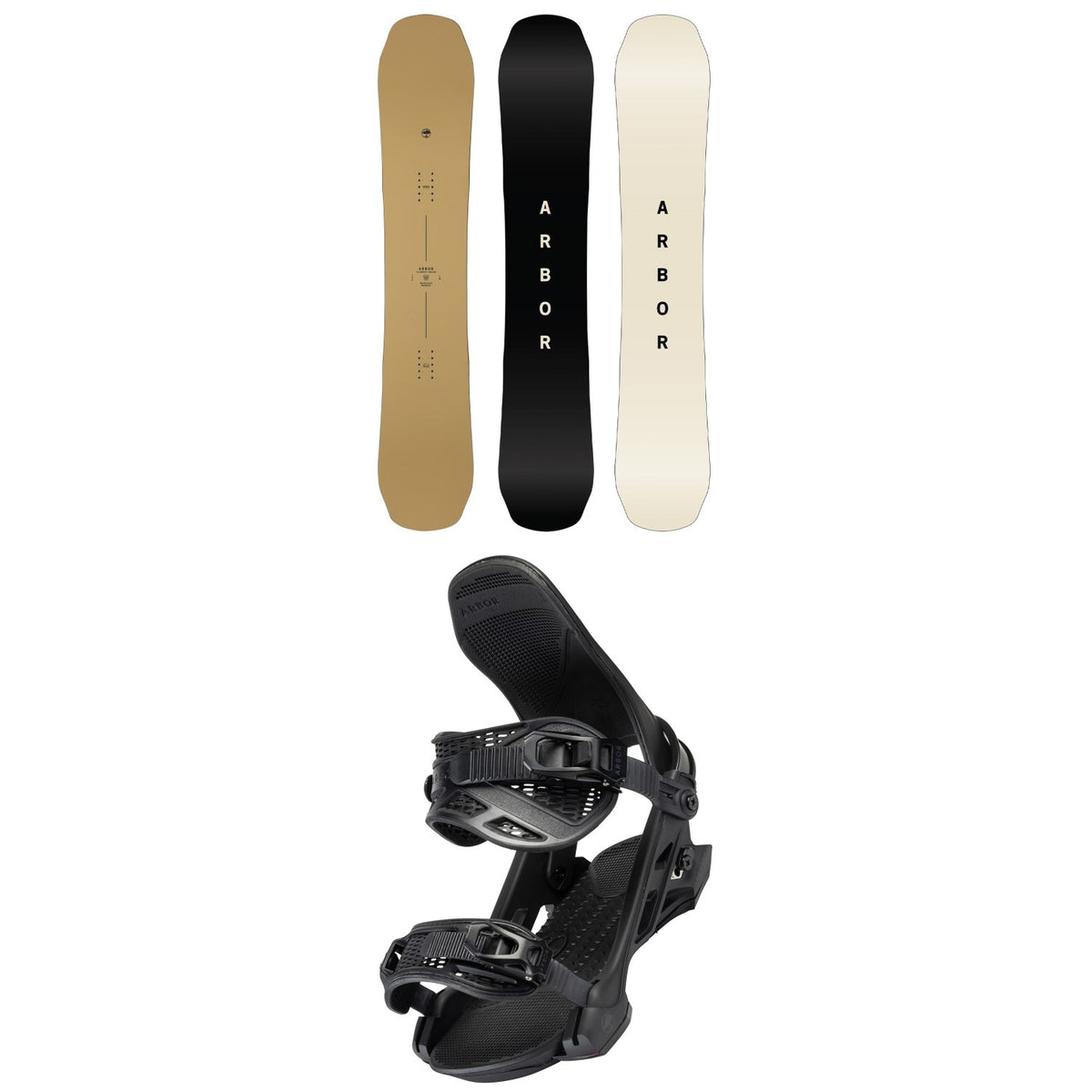 Arbor Element Decon Snowboard 2026 + Hemlock Snowboard Bindings 2024