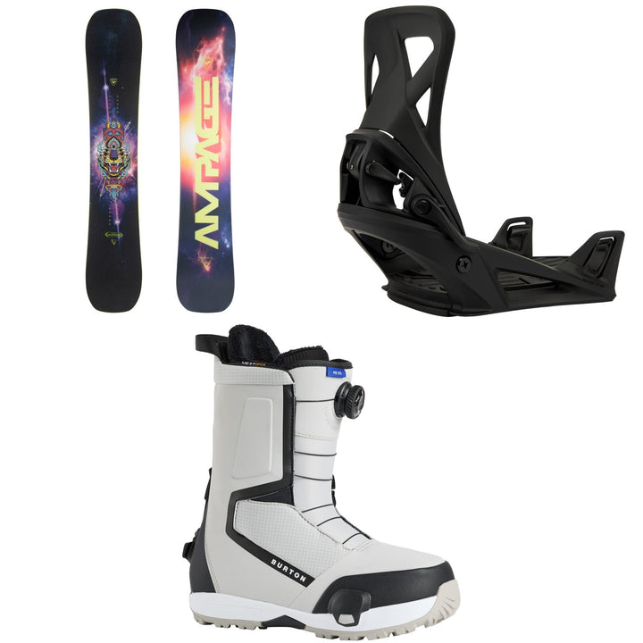 Rossignol Ampage Vol.2 Snowboard + Burton Step On Snowboard Bindings + Highshot Step On Snowboard Boots 2026