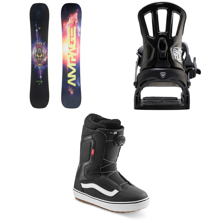 Rossignol Ampage Vol.2 Snowboard + Battle Snowboard Bindings + Vans Aura OG Snowboard Boots 2026