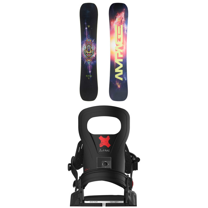 Rossignol Ampage Vol.2 Snowboard + Bent Metal Logic Snowboard Bindings 2026