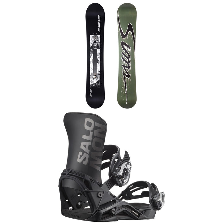 Sims ATV Snowboard + Salomon District Snowboard Bindings 2026