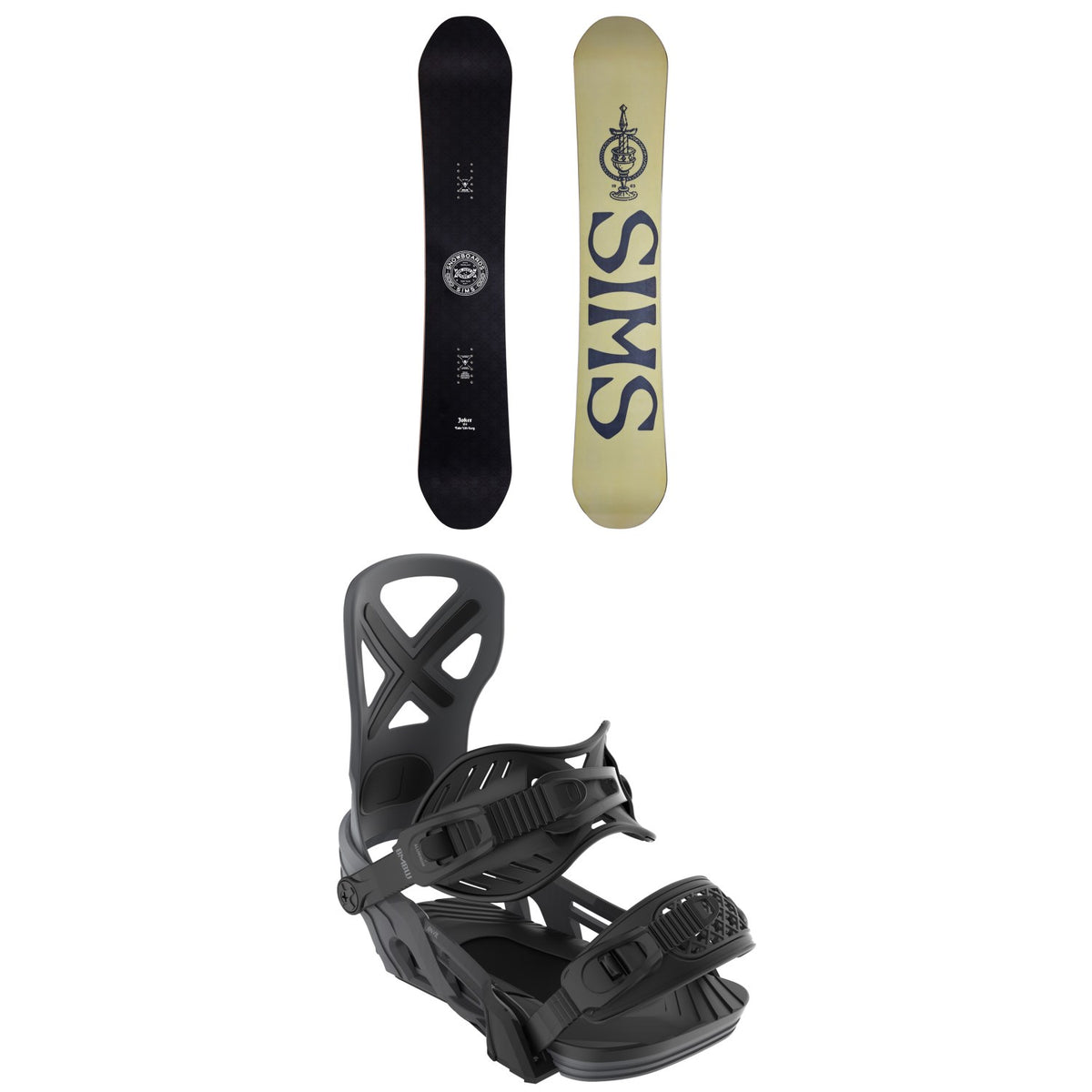 Sims Joker Snowboard + Bent Metal Anvil Snowboard Bindings 2026