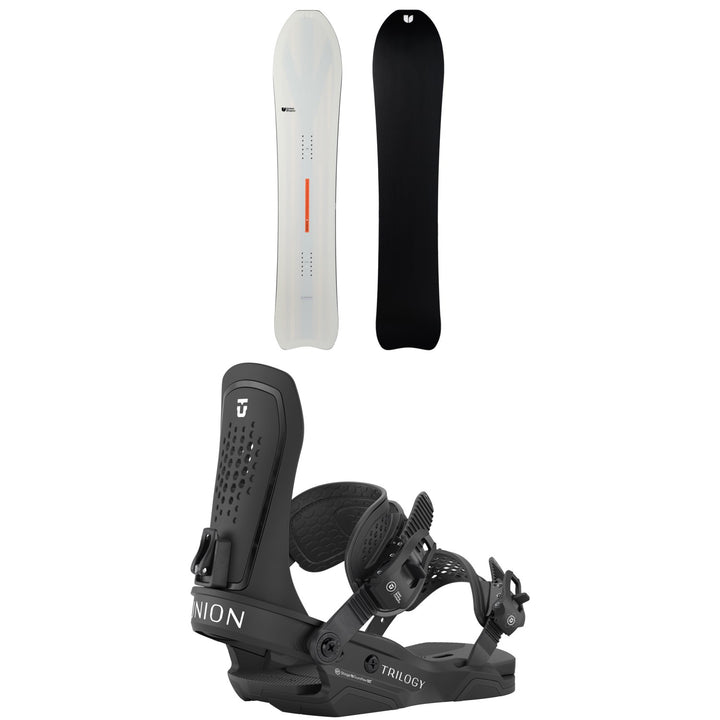 United Shapes Deep Reach Snowboard + Union Trilogy Snowboard Bindings - Women's 2026