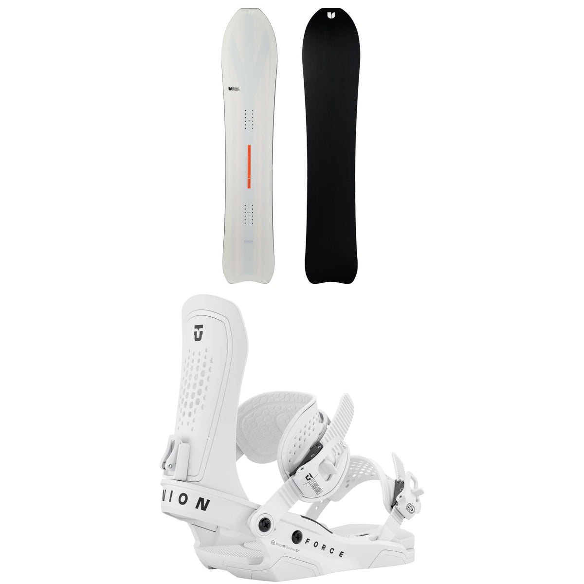 United Shapes Deep Reach Snowboard + Union Force Snowboard Bindings 2026