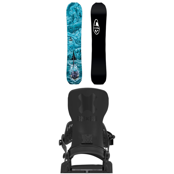 Lib Tech Golden Orca Snowboard + Bent Metal Transfer Pro Snowboard Bindings 2027