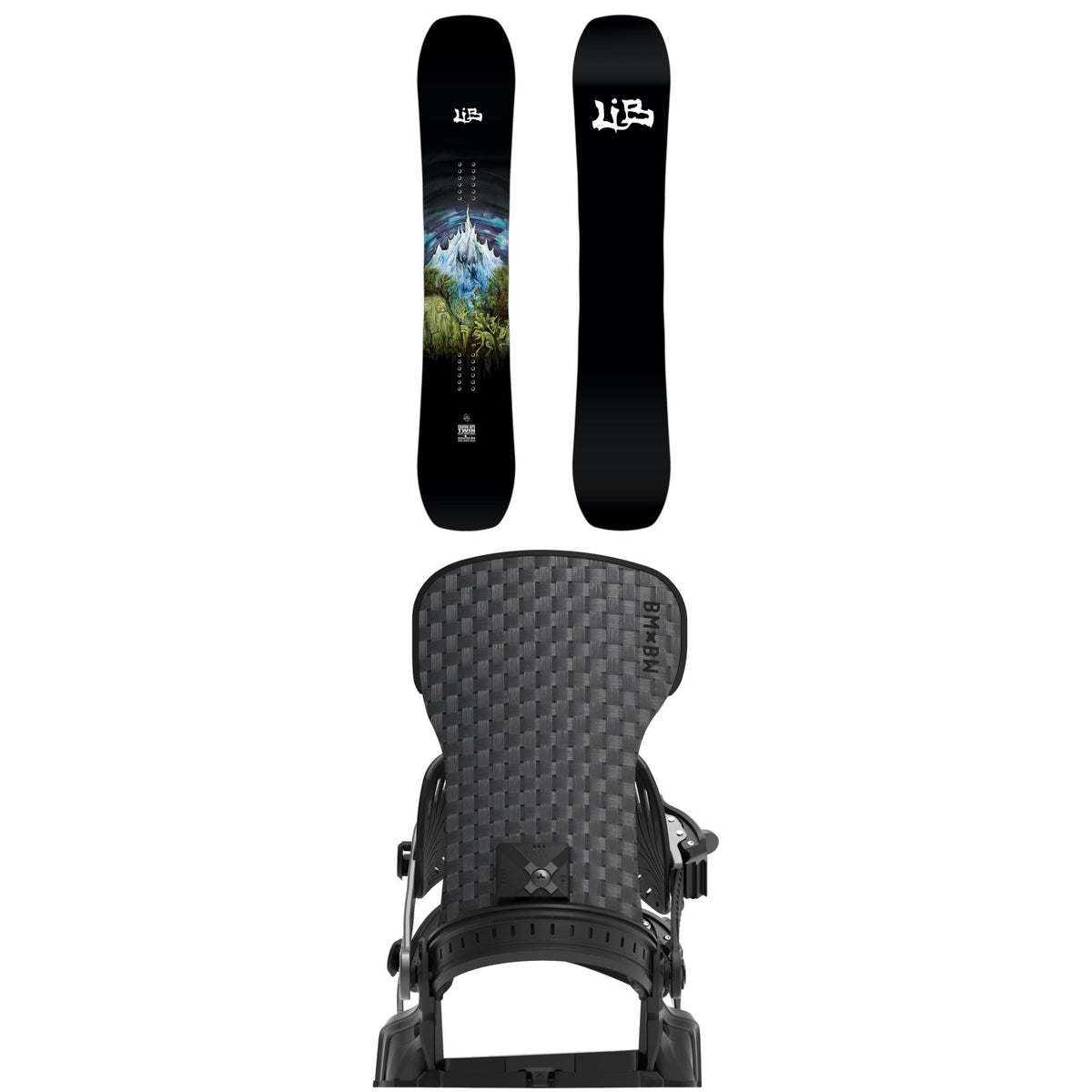Lib Tech Skunk Ape Twin Snowboard + Bent Metal Solution Snowboard Bindings 2027