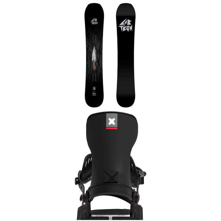 Lib Tech EJack Knife Snowboard + Bent Metal Transfer Snowboard Bindings 2027