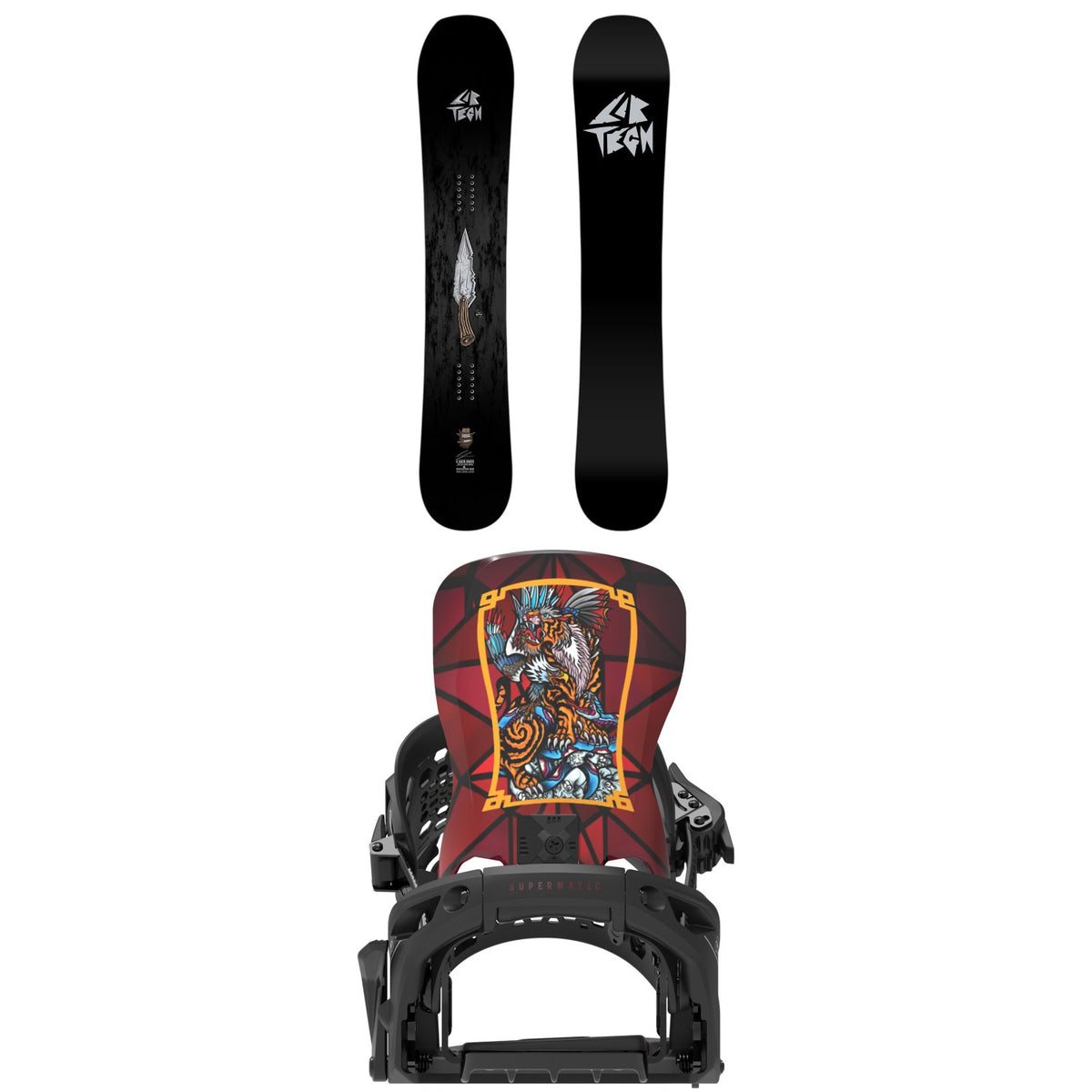 Lib Tech EJack Knife Snowboard + Bent Metal Lightning Supermatic Snowboard Bindings 2027