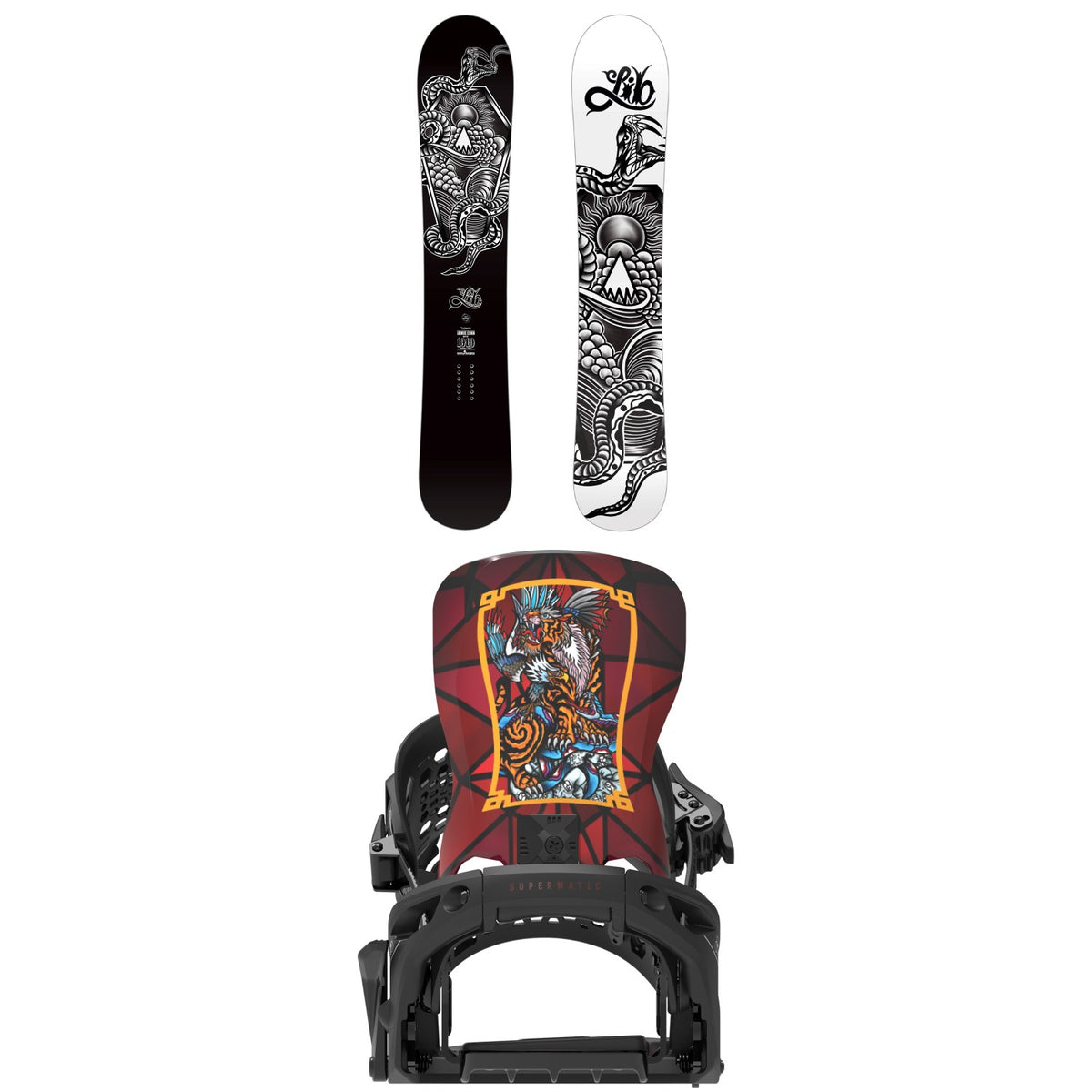 Lib Tech Jamie Lynn Snowboard + Bent Metal Lightning Supermatic Snowboard Bindings 2027
