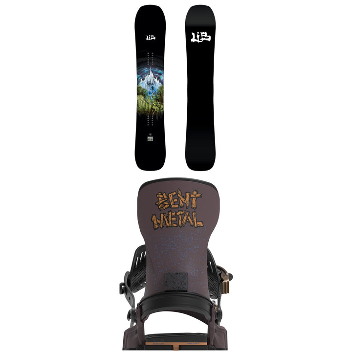 Lib Tech Skunk Ape C2 Snowboard + Bent Metal Transfer Snowboard Bindings 2027