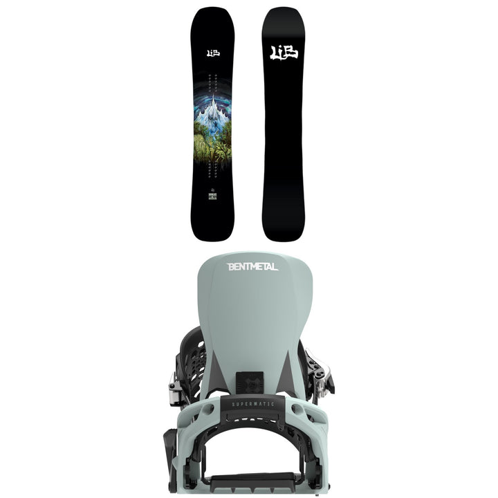 Lib Tech Skunk Ape C2 Snowboard + Bent Metal Lightning Supermatic Snowboard Bindings 2027