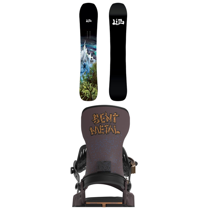 Lib Tech Skunk Ape Camber Snowboard + Bent Metal Transfer Snowboard Bindings 2027