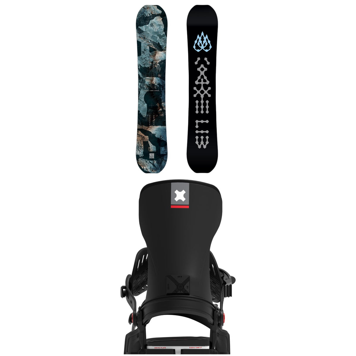 Lib Tech T. Rice Pro Snowboard + Bent Metal Transfer Snowboard Bindings 2027