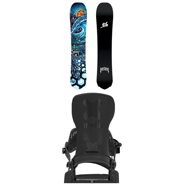 Lib Tech Mayhem Rocket Snowboard + Bent Metal Transfer Pro Snowboard Bindings 2027