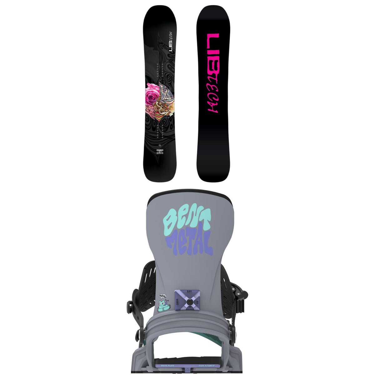 Lib Tech Dynamiss Snowboard  + Bent Metal Stylist Snowboard Bindings - Women's 2027
