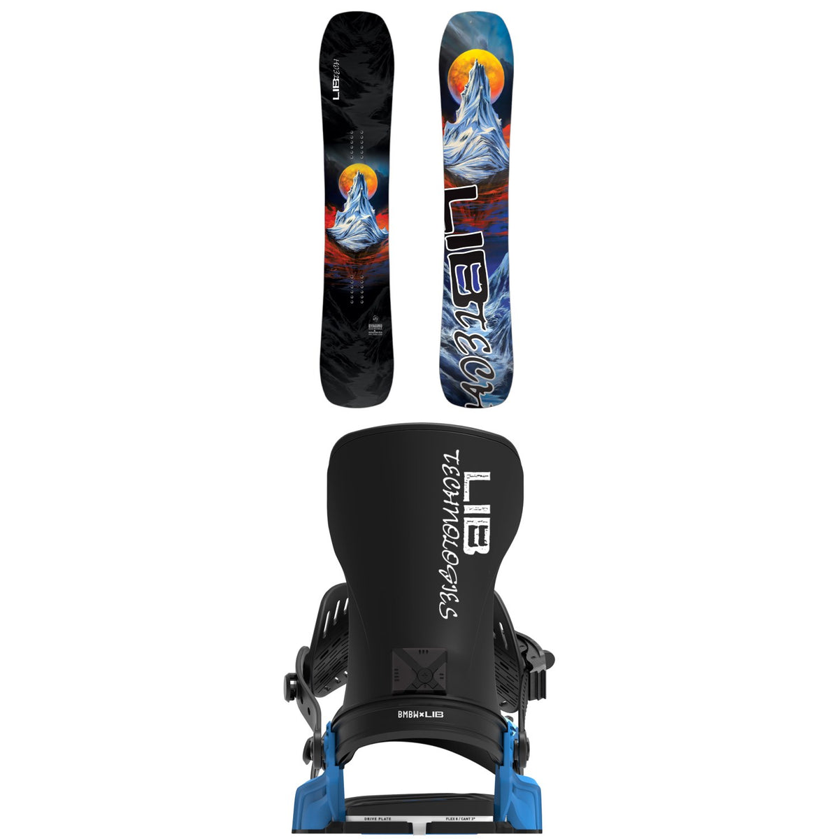 Lib Tech Dynamo Snowboard + Bent Metal Transfer Snowboard Bindings 2027