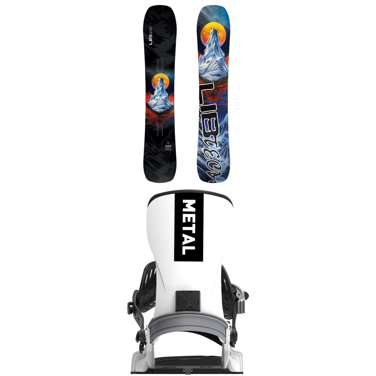 Lib Tech Dynamo Snowboard + Bent Metal T-Zero Snowboard Bindings 2027