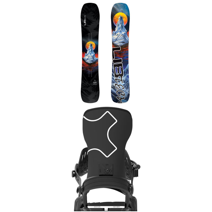 Lib Tech Dynamo Snowboard + Bent Metal Axtion Snowboard Bindings 2027