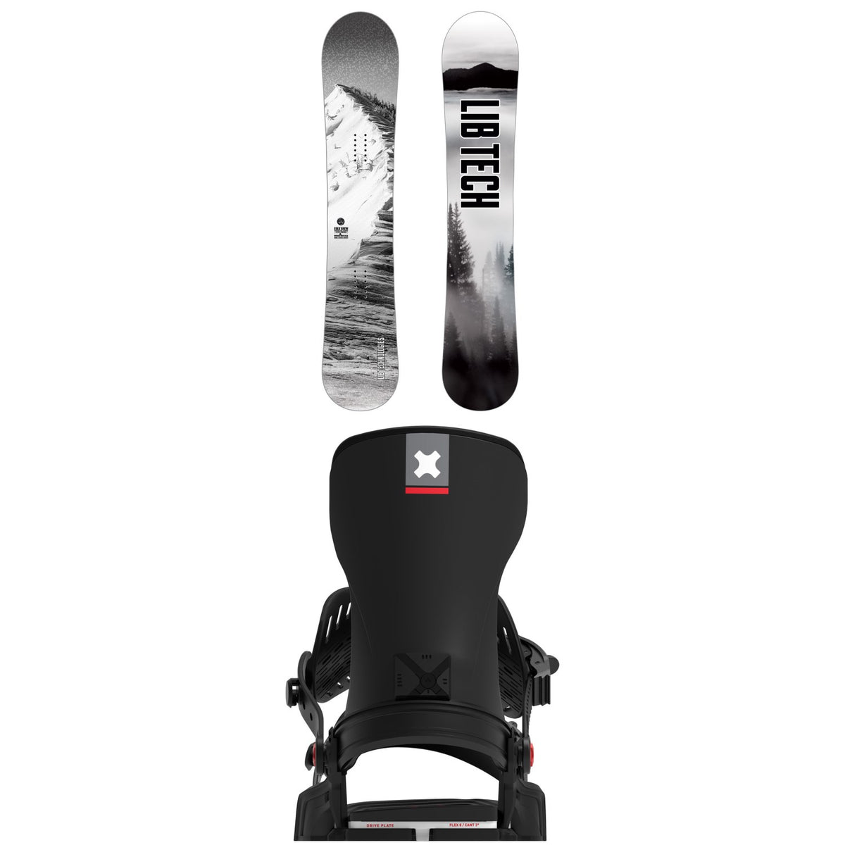 Lib Tech Cold Brew Snowboard + Bent Metal Transfer Snowboard Bindings 2027