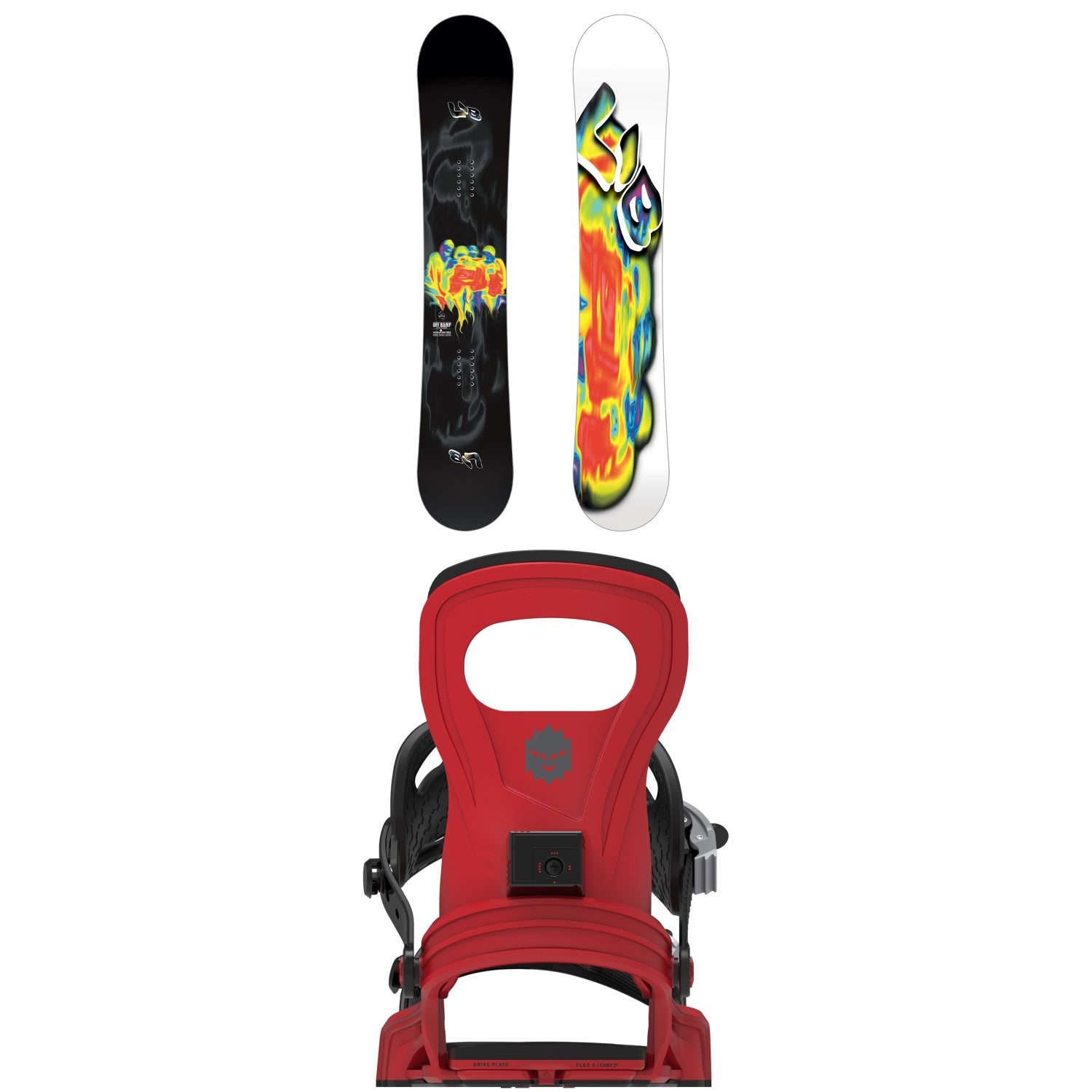 Lib Tech Off Ramp Snowboard + Bent Metal Joint Snowboard Bindings