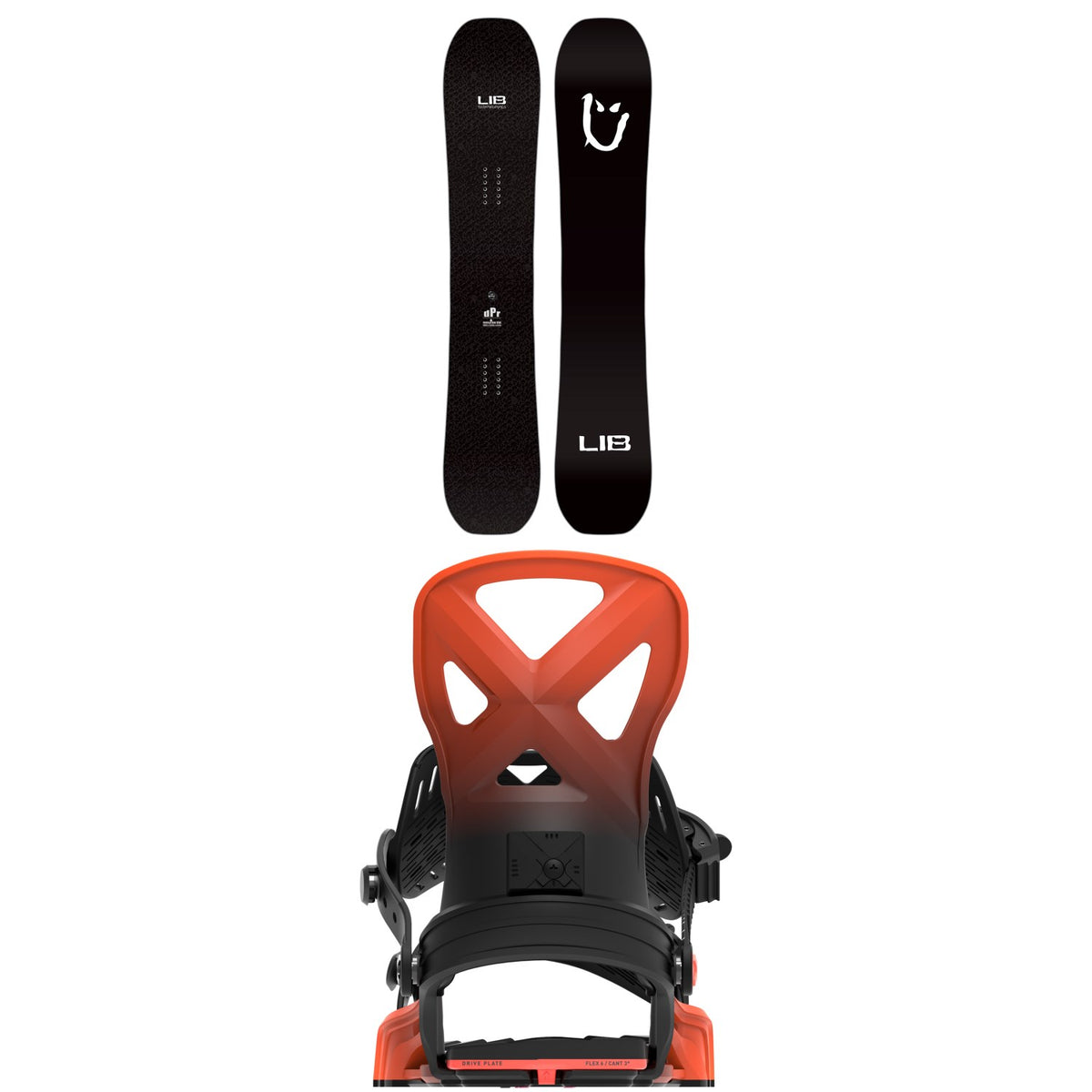 Lib Tech dPr Snowboard + Bent Metal Anvil Snowboard Bindings 2027