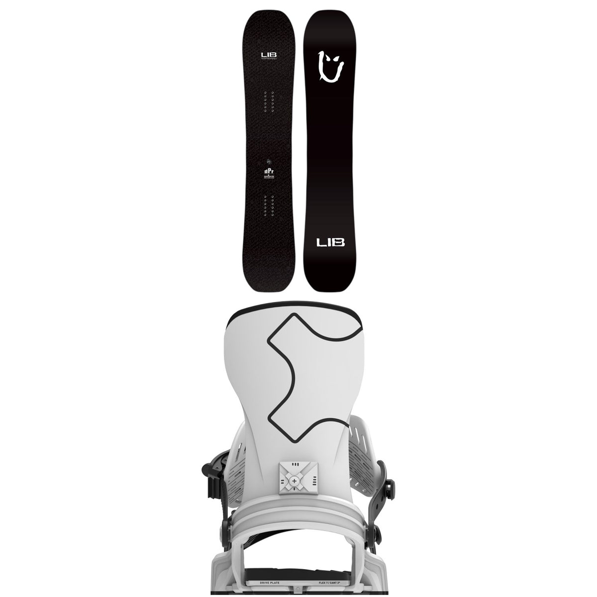 Lib Tech dPr Snowboard + Bent Metal Axtion Snowboard Bindings 2027