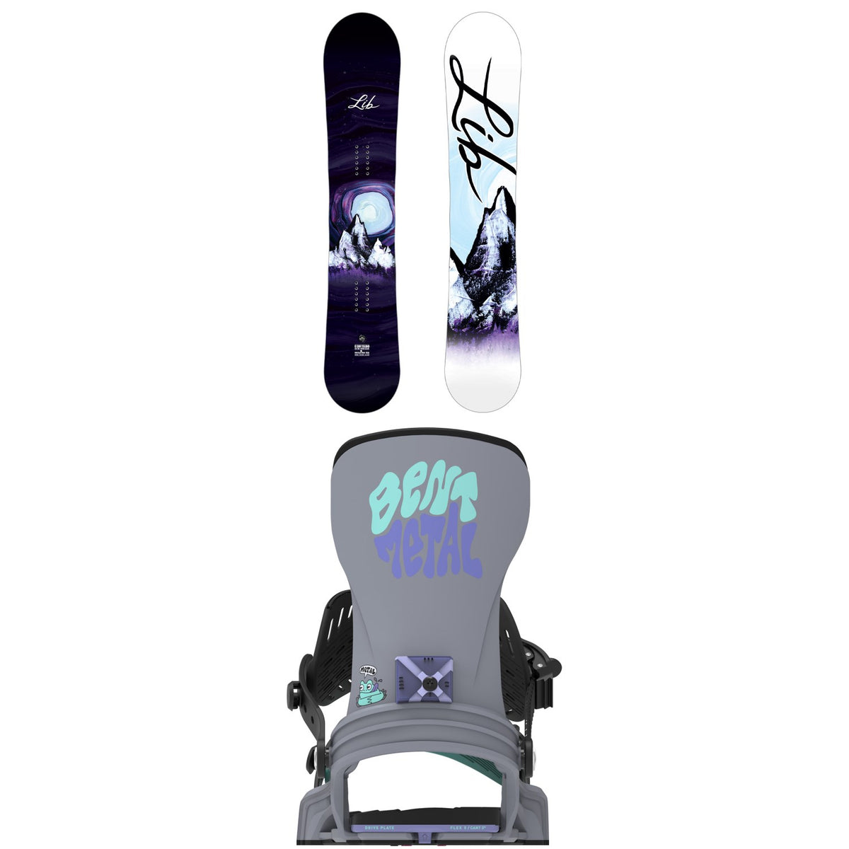 Lib Tech Cortado Snowboard + Bent Metal Stylist Snowboard Bindings - Women's 2027
