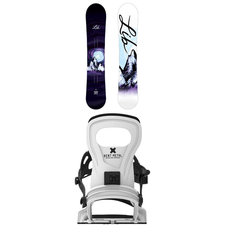 Lib Tech Cortado Snowboard + Bent Metal Beam Snowboard Bindings - Women's 2027
