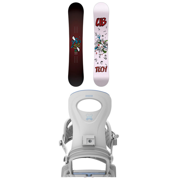 Lib Tech Two Time Snowboard + Bent Metal Metta Snowboard Bindings - Women's 2027