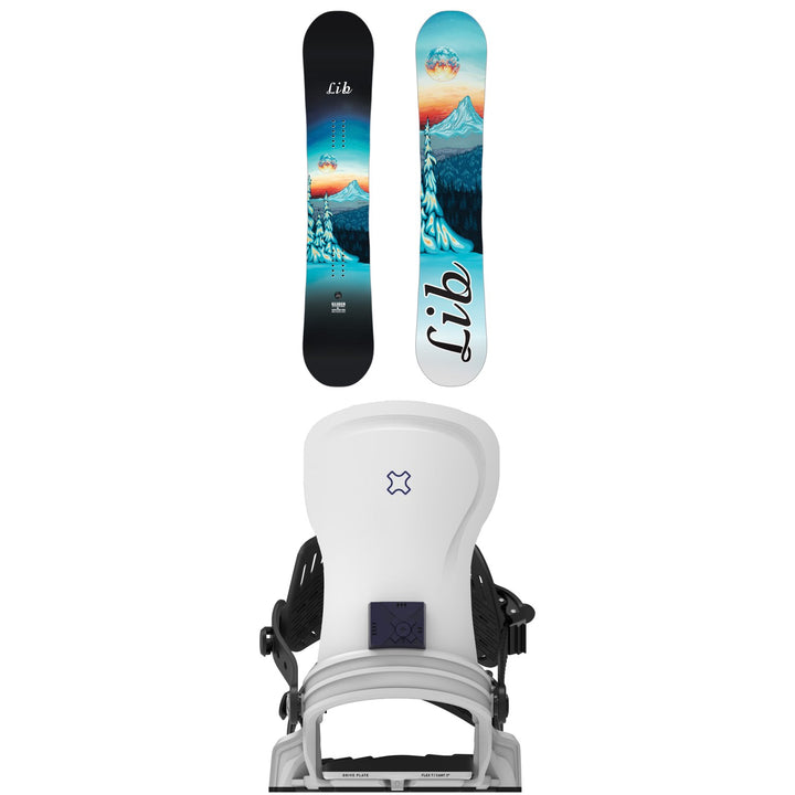 Lib Tech Glider Snowboard + Bent Metal Airstra Snowboard Bindings - Women's 2027