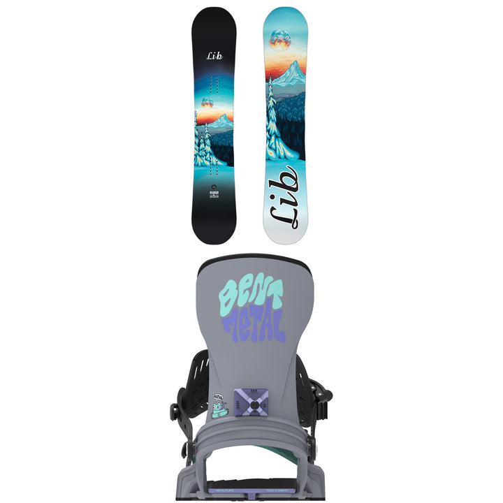 Lib Tech Glider Snowboard + Bent Metal Stylist Snowboard Bindings - Women's 2027