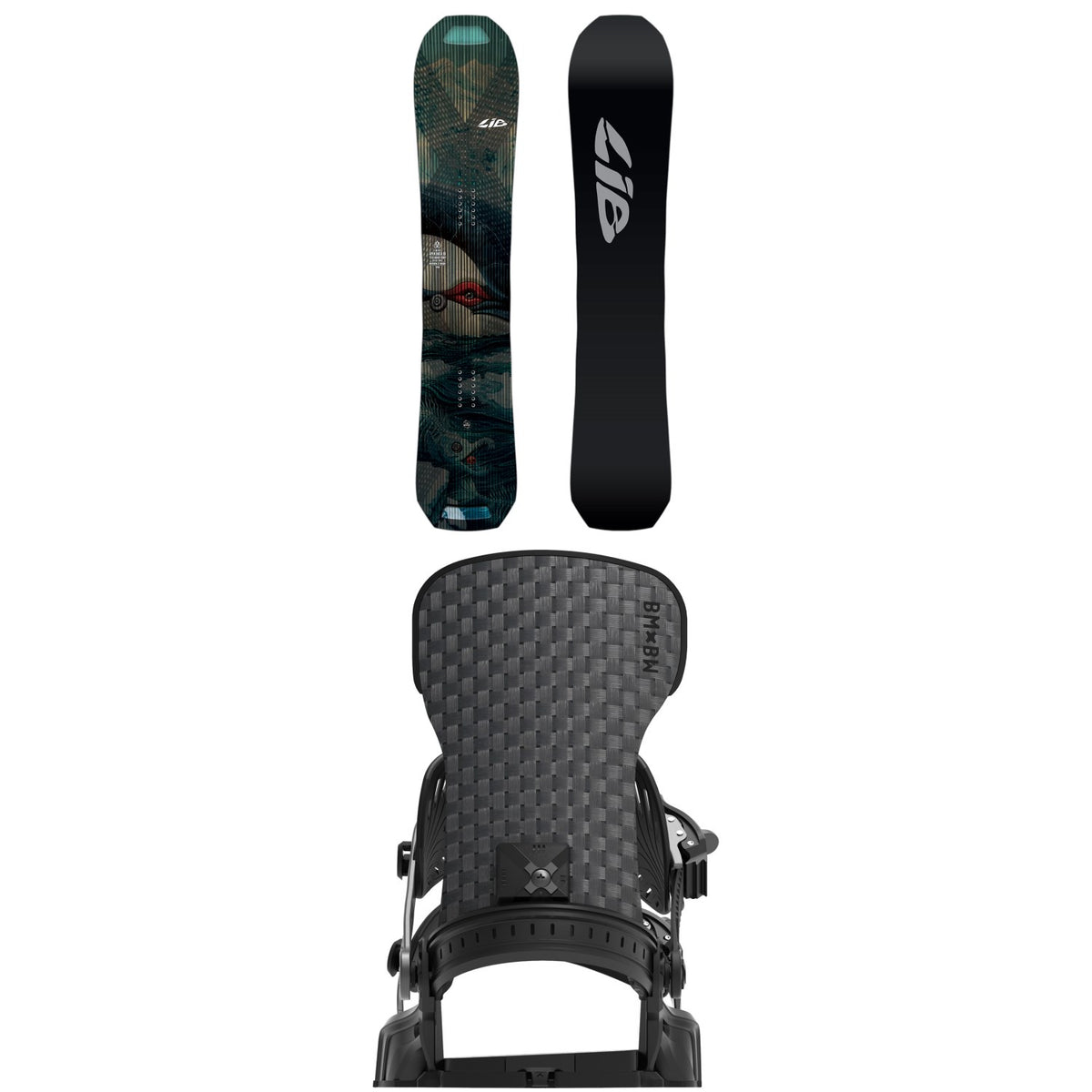 Lib Tech Apex Orca II Snowboard + Bent Metal Solution Snowboard Bindings 2027