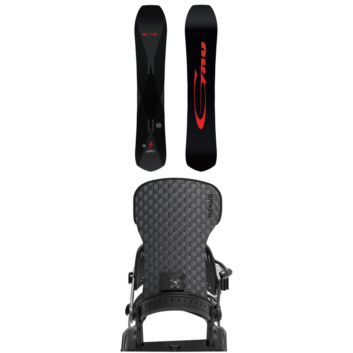 GNU Turbo Gremlin C3 Snowboard + Bent Metal Solution Snowboard Bindings 2027