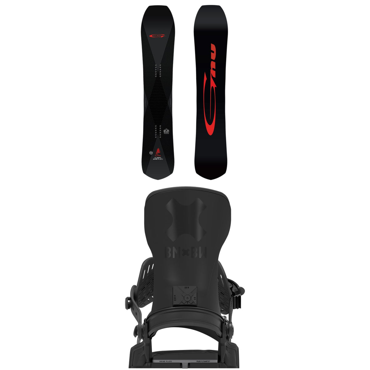 GNU Turbo Gremlin C3 Snowboard + Bent Metal Transfer Pro Snowboard Bindings 2027