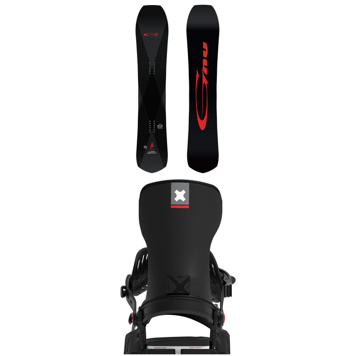 GNU Turbo Gremlin C3 Snowboard + Bent Metal Transfer Snowboard Bindings 2027