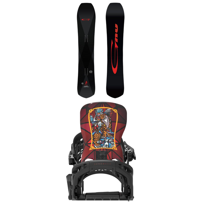 GNU Turbo Gremlin C3 Snowboard + Bent Metal Lightning Supermatic Snowboard Bindings 2027