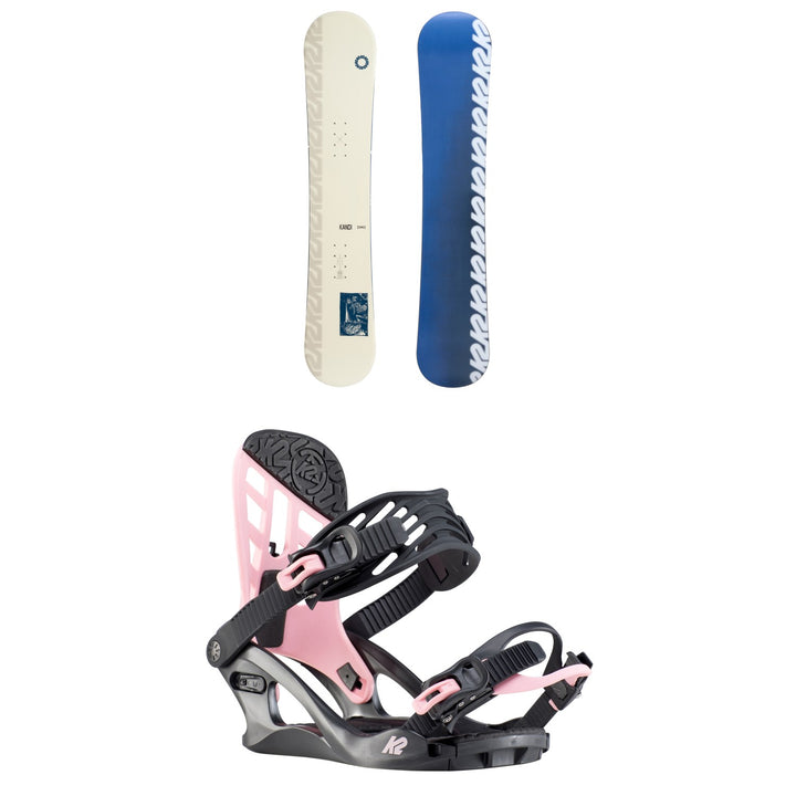 K2 Kandi Snowboard + Kat Snowboard Bindings - Girls' 2020