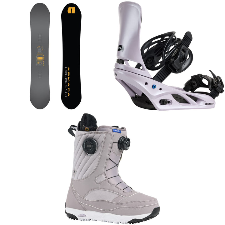 Armada Do-Si-Do LTD Snowboard + Burton Lexa Snowboard Bindings + Limelight Boa Snowboard Boots - Women's 2026