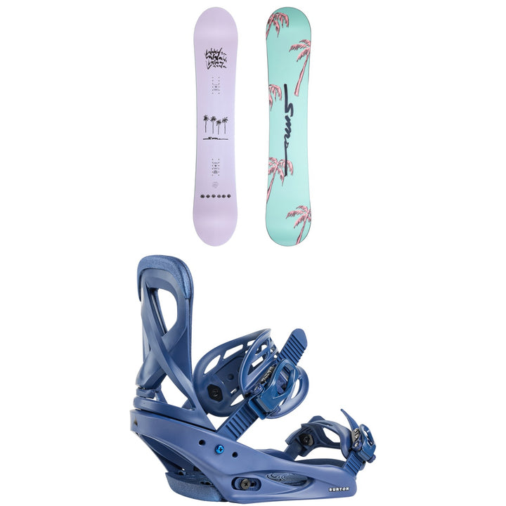 Sims Salt Snowboard + Burton Scribe Snowboard Bindings - Women's 2026