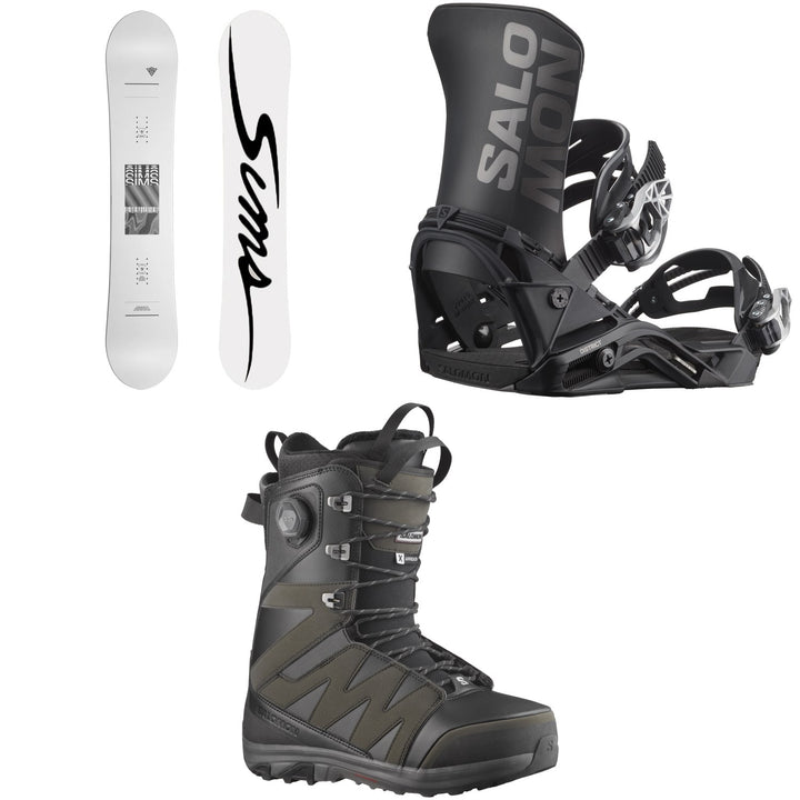 Sims Aurum Snowboard + Salomon District Snowboard Bindings + X Approach Lace SJ Boa Snowboard Boots 2026
