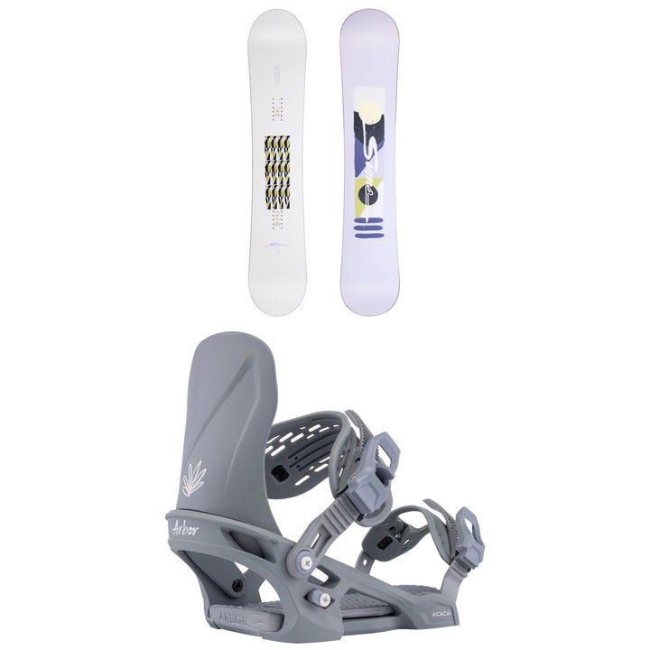 Sims Fluid Snowboard + Arbor Acacia Snowboard Bindings - Women's 2026