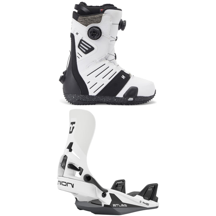 DC Judge Step On Snowboard Boots + Union Atlas Step On Snowboard Bindings