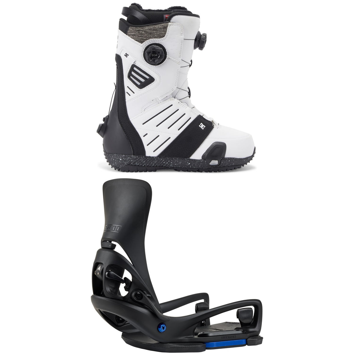 DC Judge Step On Snowboard Boots + Burton Step On Cartel X EST Snowboard Bindings 2026