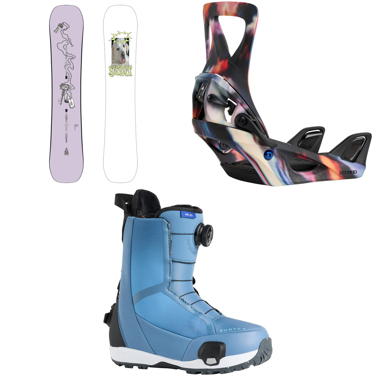 Burton Good Company Snowboard + Step On Snowboard Bindings + Waverange Step On Snowboard Boots - Women's 2026