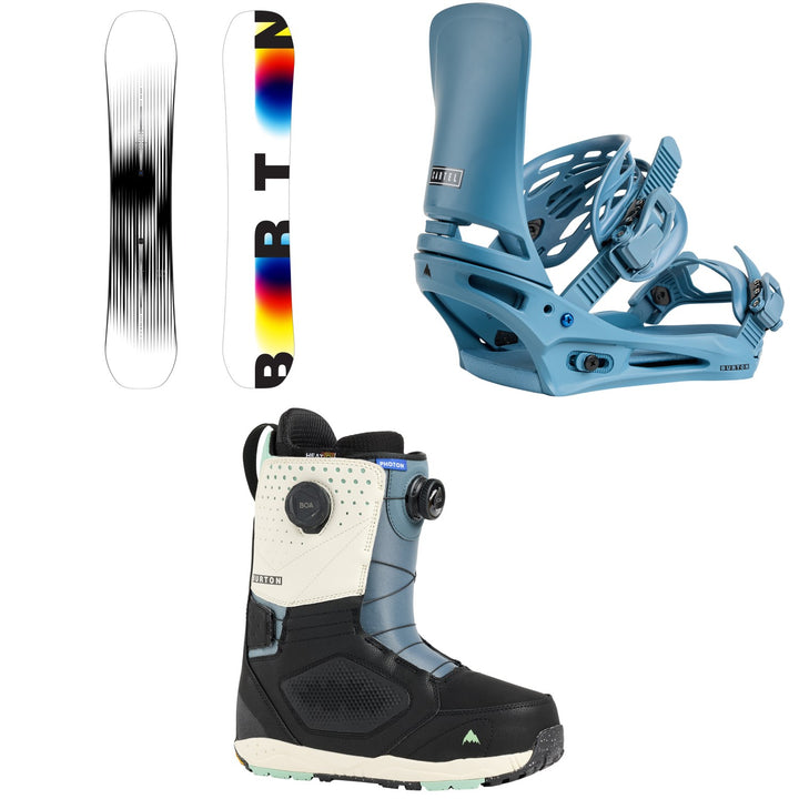Burton Custom X Snowboard + Cartel Snowboard Bindings + Photon Boa Snowboard Boots 2026
